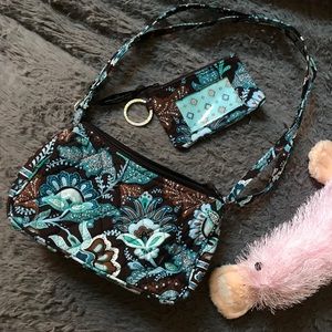 Retired Vera Bradley Java Blue Amy Small Crossbody